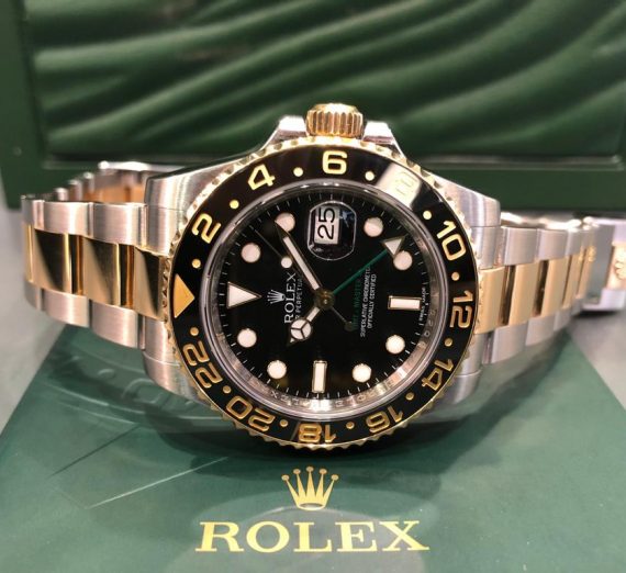 Rolex 18ct Yellow Gold and stainless steel GMT Master 116713LN 9