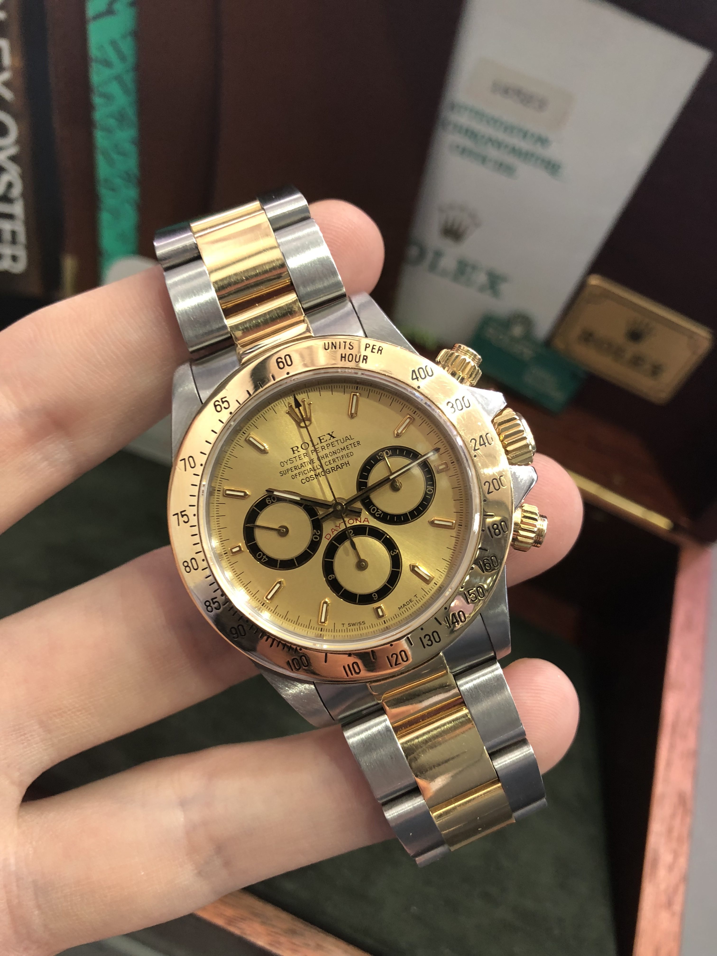 Rolex Daytona Cosmograph 18ct gold and steel from 1992