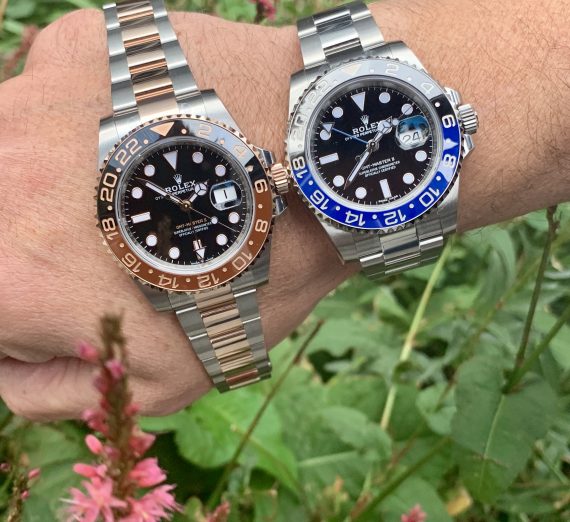 ROLEX GMT II ROOTBEER 18CT ROSE GOLD AND STEEL 1