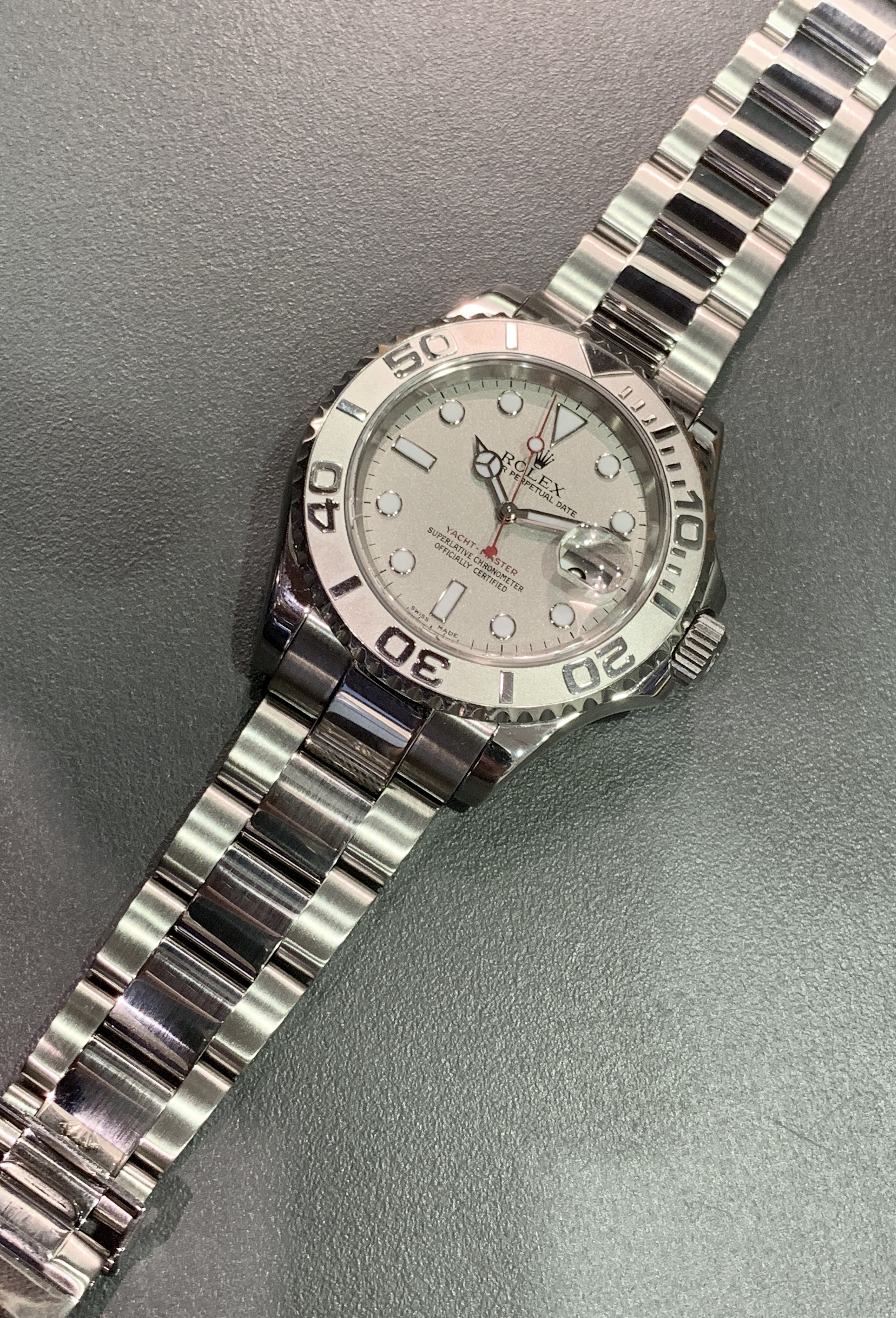Rolex Yacht-Master 40mm case made from platinum and 