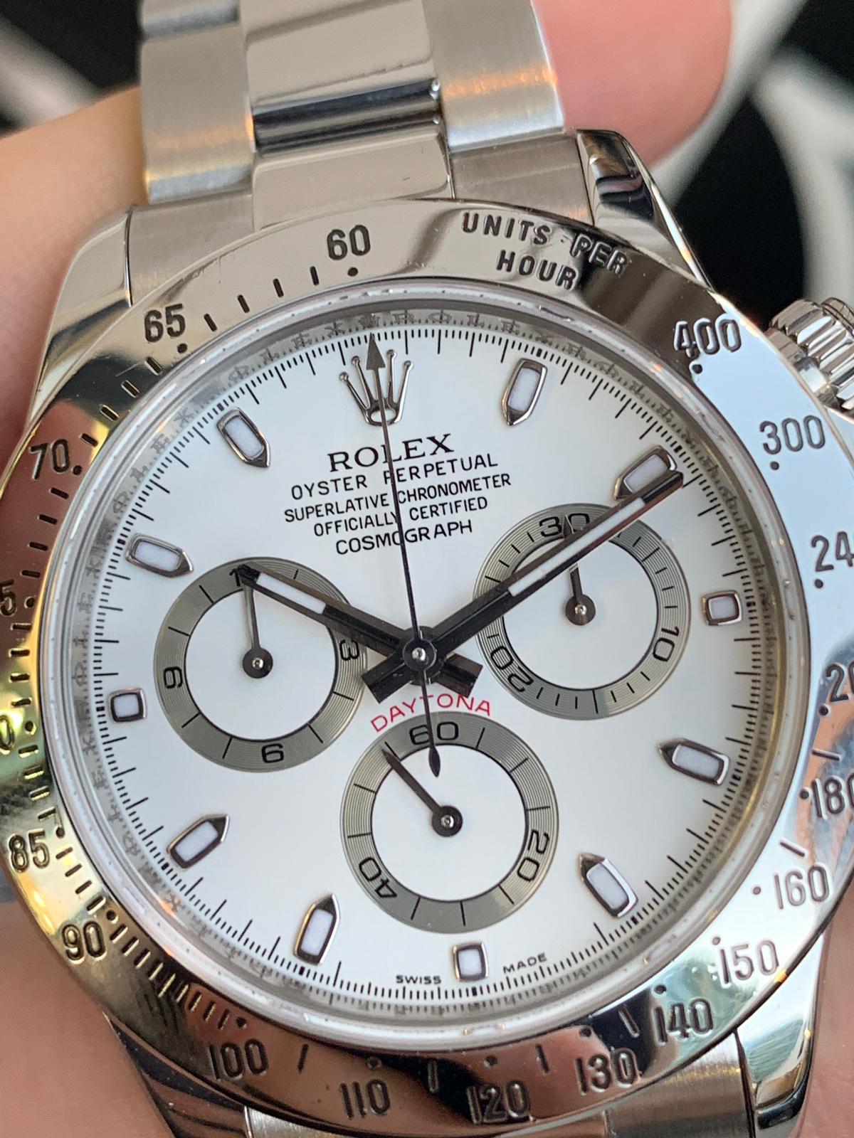 ROLEX COSMOGRAPH DAYTONA 116520 STAINLESS STEEL - Carr Watches Rolex Daytona Watch Stainless Steel