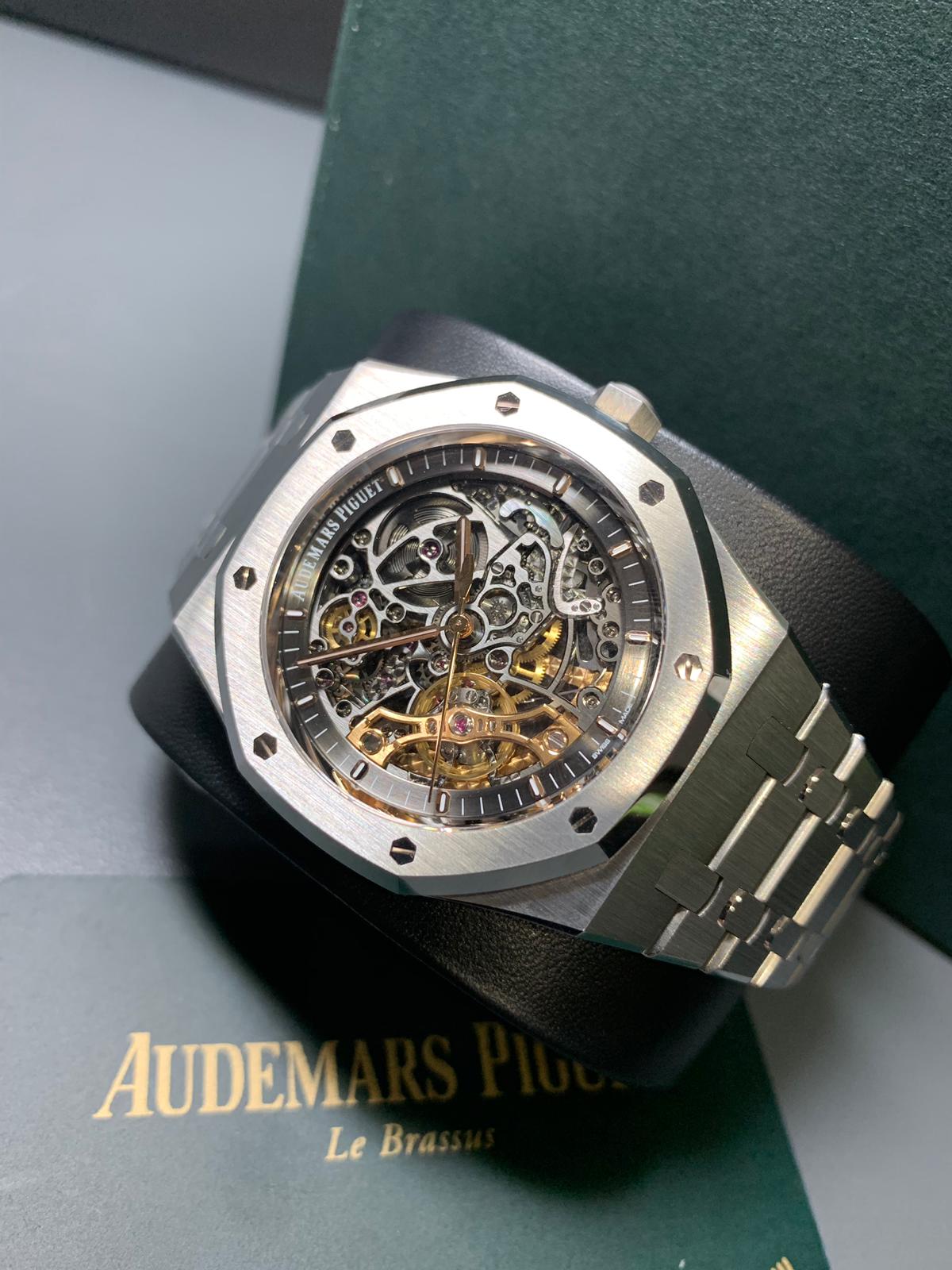 Audemars Piguet Royal Oak 15407ST Skeleton stainless steel - Carr Watches