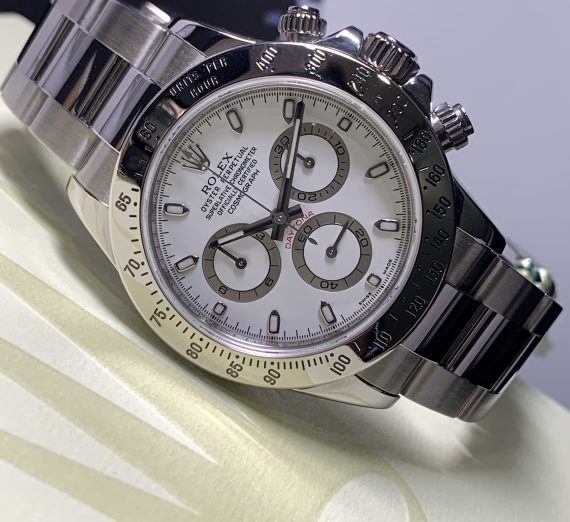 ROLEX DAYTONA 116520 WHITE DIAL APH STAINLESS STEEL