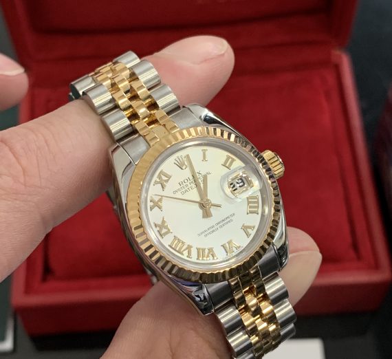 ROLEX LADIES DATEJUST 18ct YELLOW GOLD AND STAINLEES STEEL - Carr Watches
