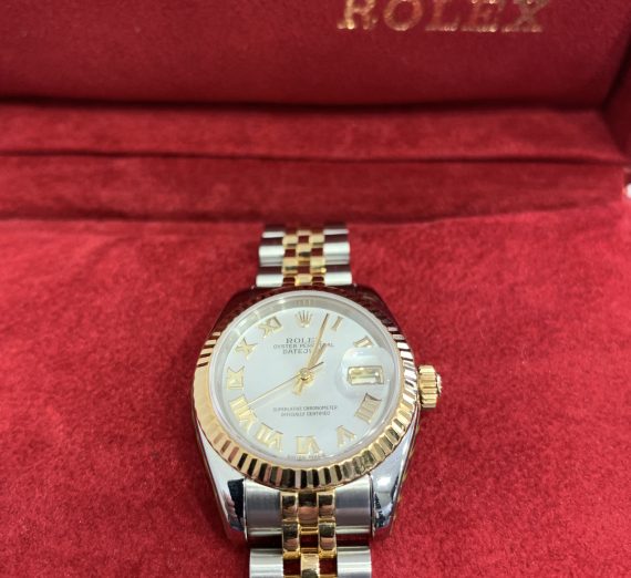 ROLEX LADIES DATEJUST 18ct YELLOW GOLD AND STAINLEES STEEL 3