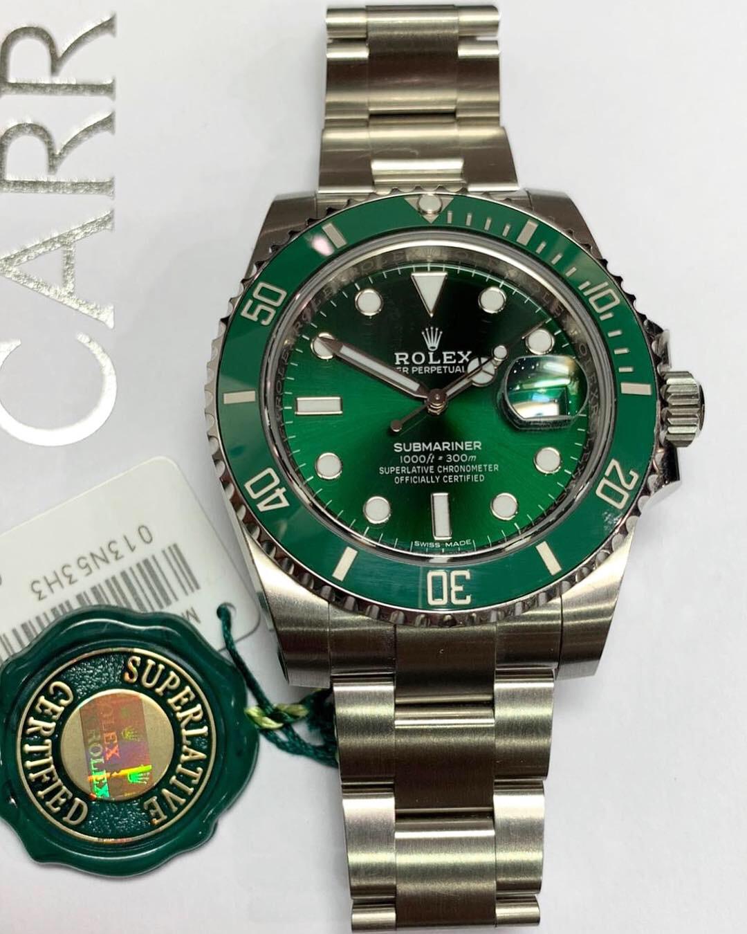 Rolex Submariner 116610LV Green Dial (Hulk) Stainless Steel Watch