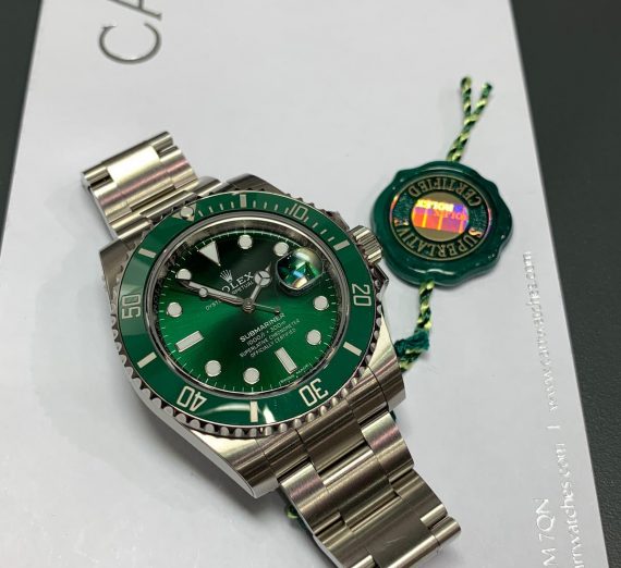 ROLEX HULK SUBMARINER GREEN DIAL AND BEZEL 116610LV 30