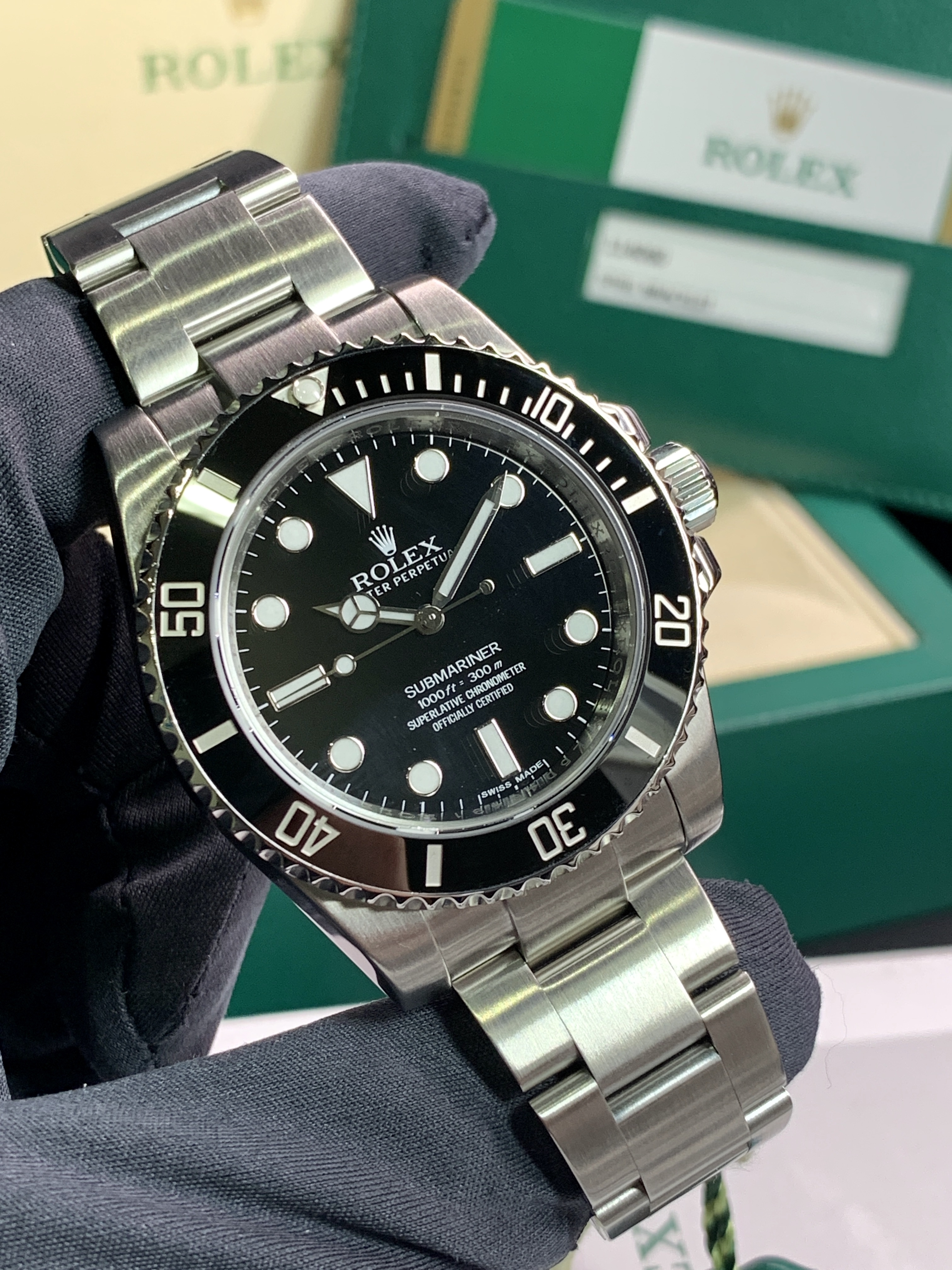 ROLEX SUBMARINER NON DATE STAINLESS STEEL 114060 - Carr Watches