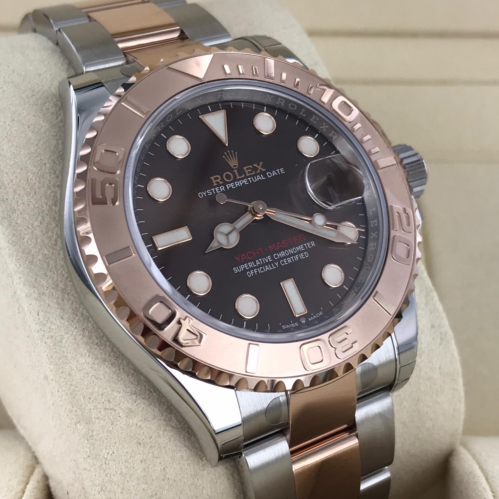 rolex yacht master oystersteel and everose gold