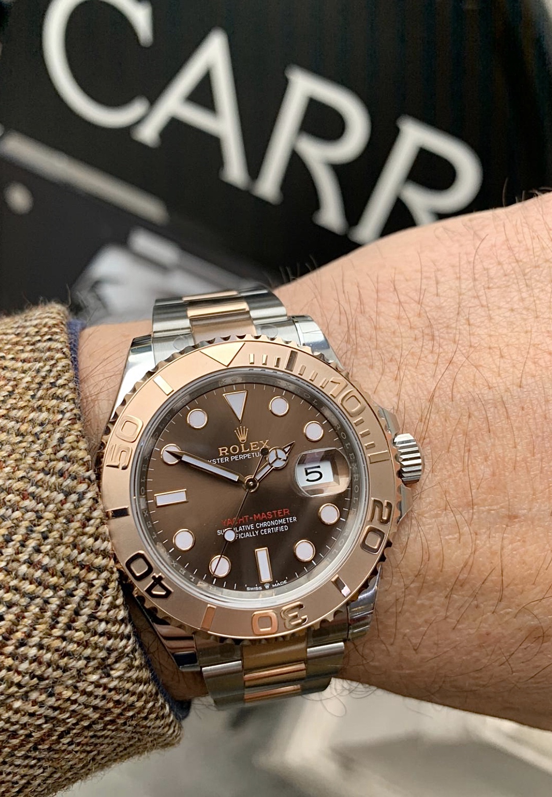 yacht master 40 oyster 40 mm everose gold