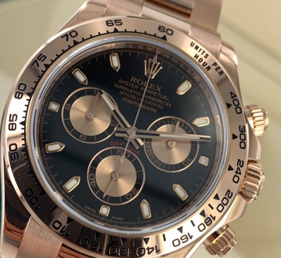 Rolex Cosmograph Daytona 116505 18ct Rose Gold black dial 9