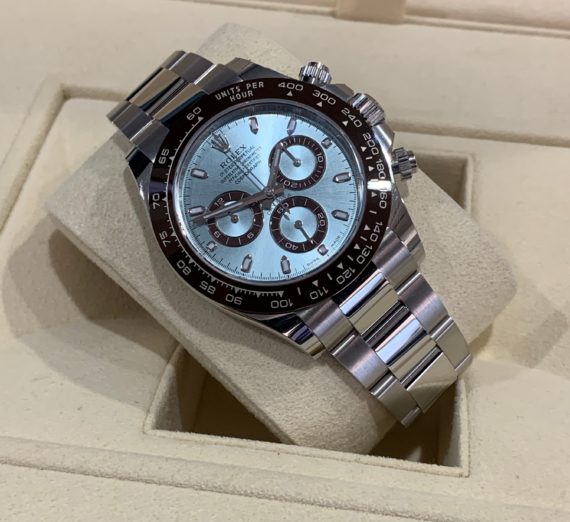 NEW 2020 ROLEX DAYTONA IN PLATINUM WITH THE STUNNING ICE BLUE DIAL 116506 2