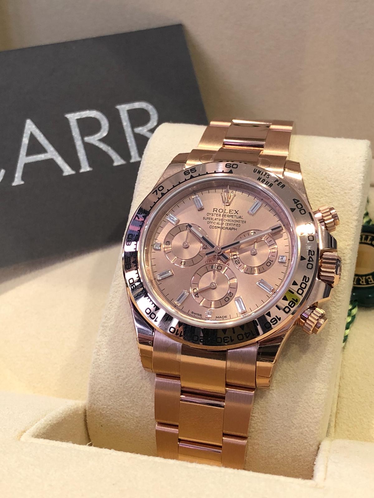 Rolex Cosmograph Daytona 116505 Everose Gold December 2019 - Carr Watches