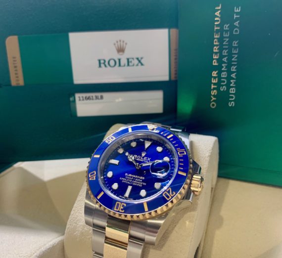 A 2019 ROLEX SUBMARINER STEEL AND GOLD 116613LB 2