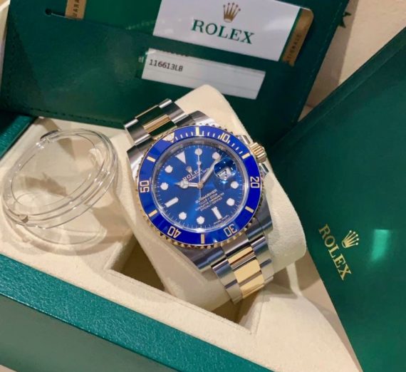 A 2019 ROLEX SUBMARINER STEEL AND GOLD 116613LB