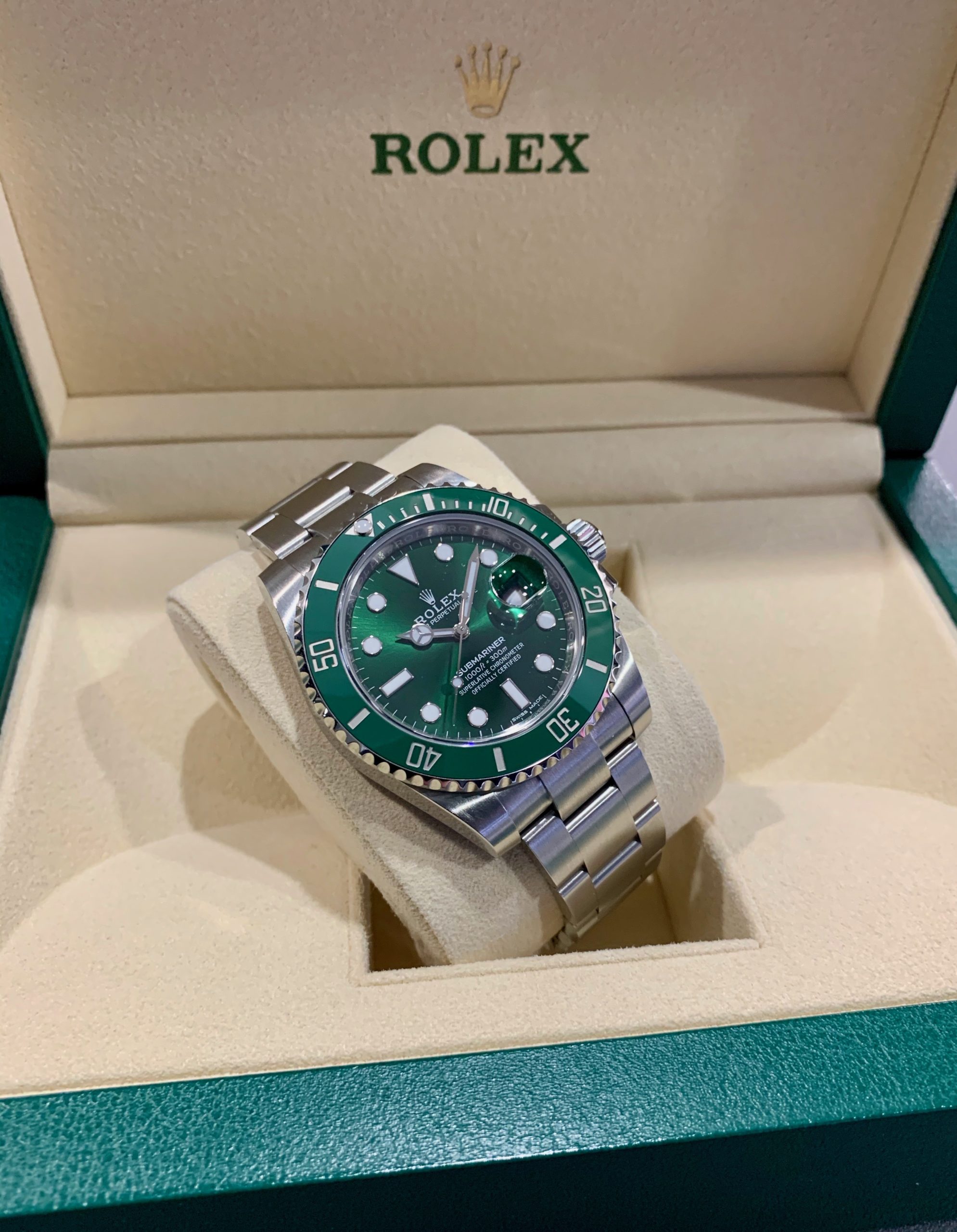 Rolex Submariner Hulk Green Dial Bezel Watch 116610LV For Sale at 1stDibs   rolex for sale, rolex submariner green bezel, rolex submariner 116610lv hulk