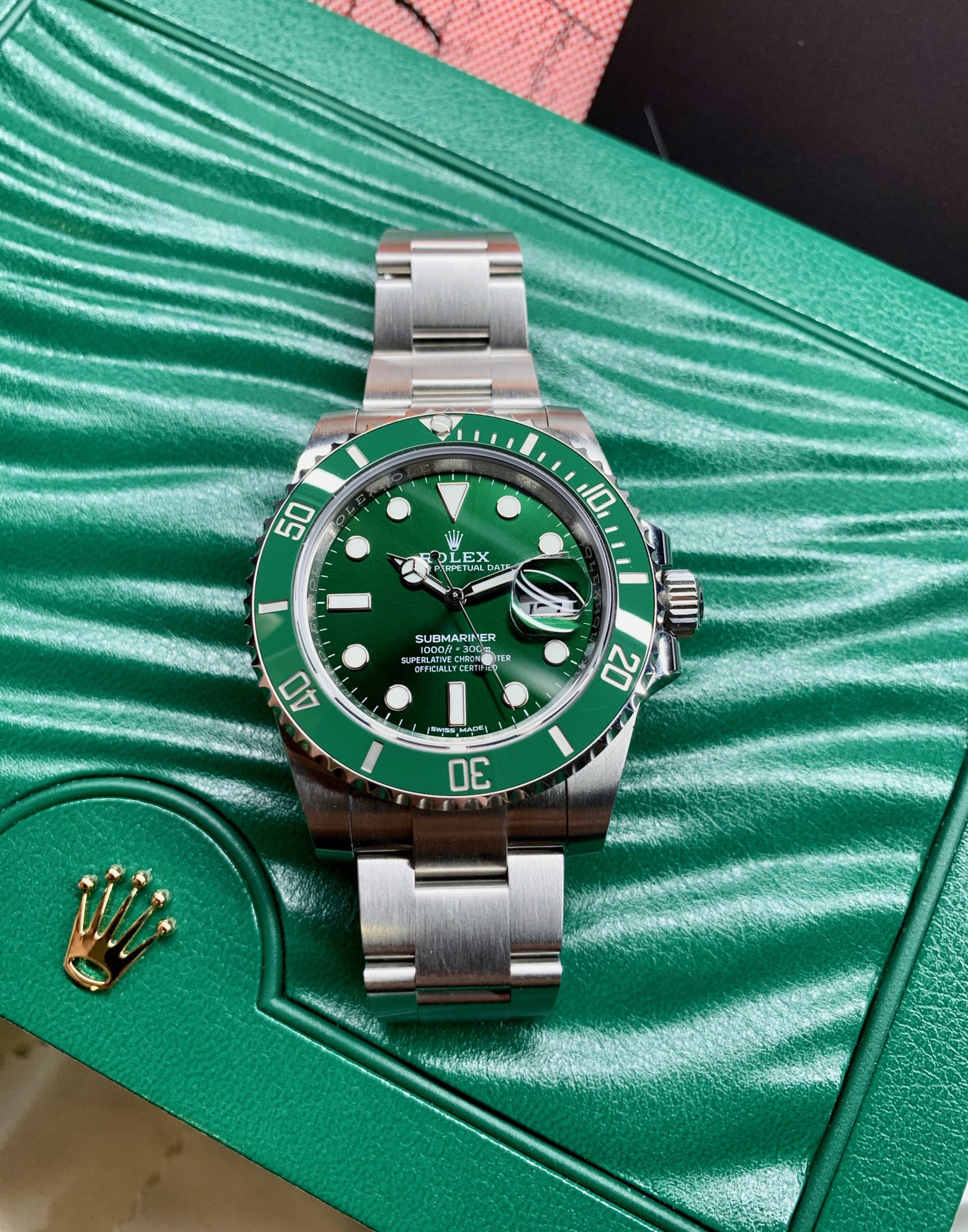 Rolex green submariner for sale