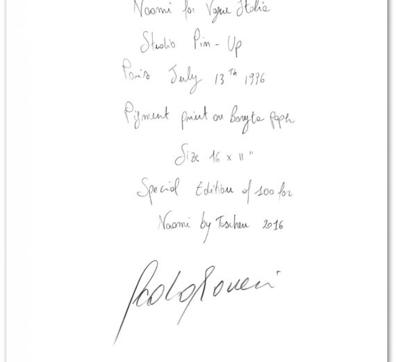 Naomi Campbell, Art Edition No. 101–200, Paolo Roversi ‘Vogue Italy’ Edition of 100 1
