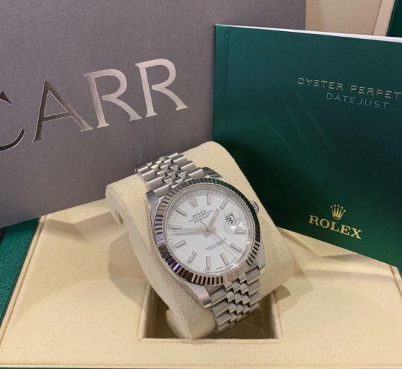 ROLEX 41MM DATEJUST 18CT WHITE GOLD AND STEEL 1