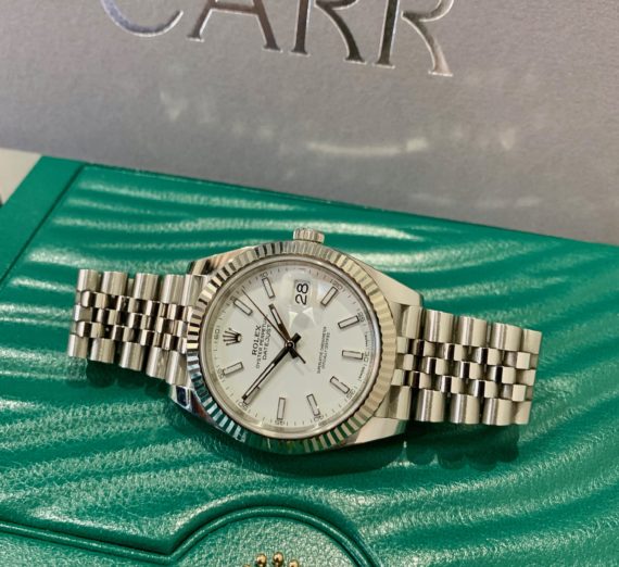 ROLEX 41MM DATEJUST 18CT WHITE GOLD AND STEEL 3
