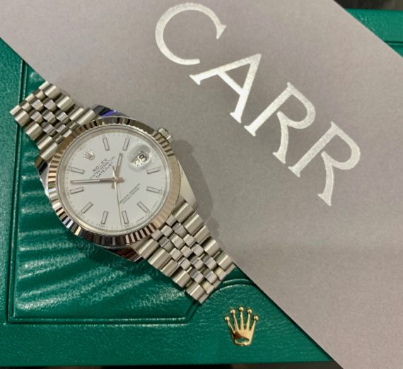 ROLEX 41MM DATEJUST 18CT WHITE GOLD AND STEEL 4