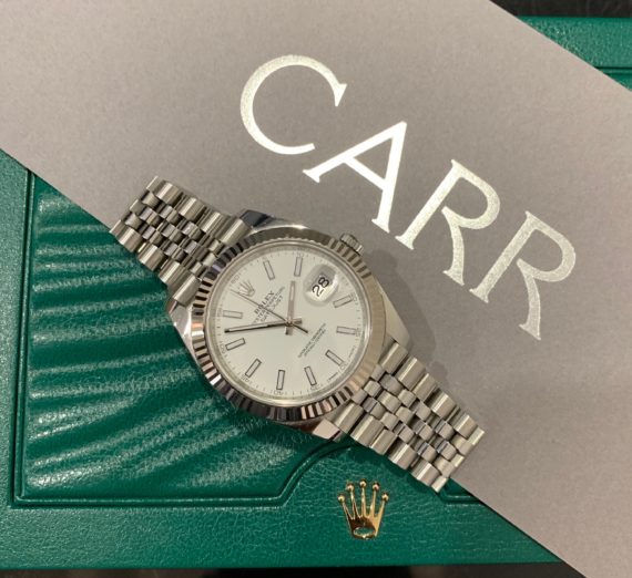 ROLEX 41MM DATEJUST 18CT WHITE GOLD AND STEEL 5