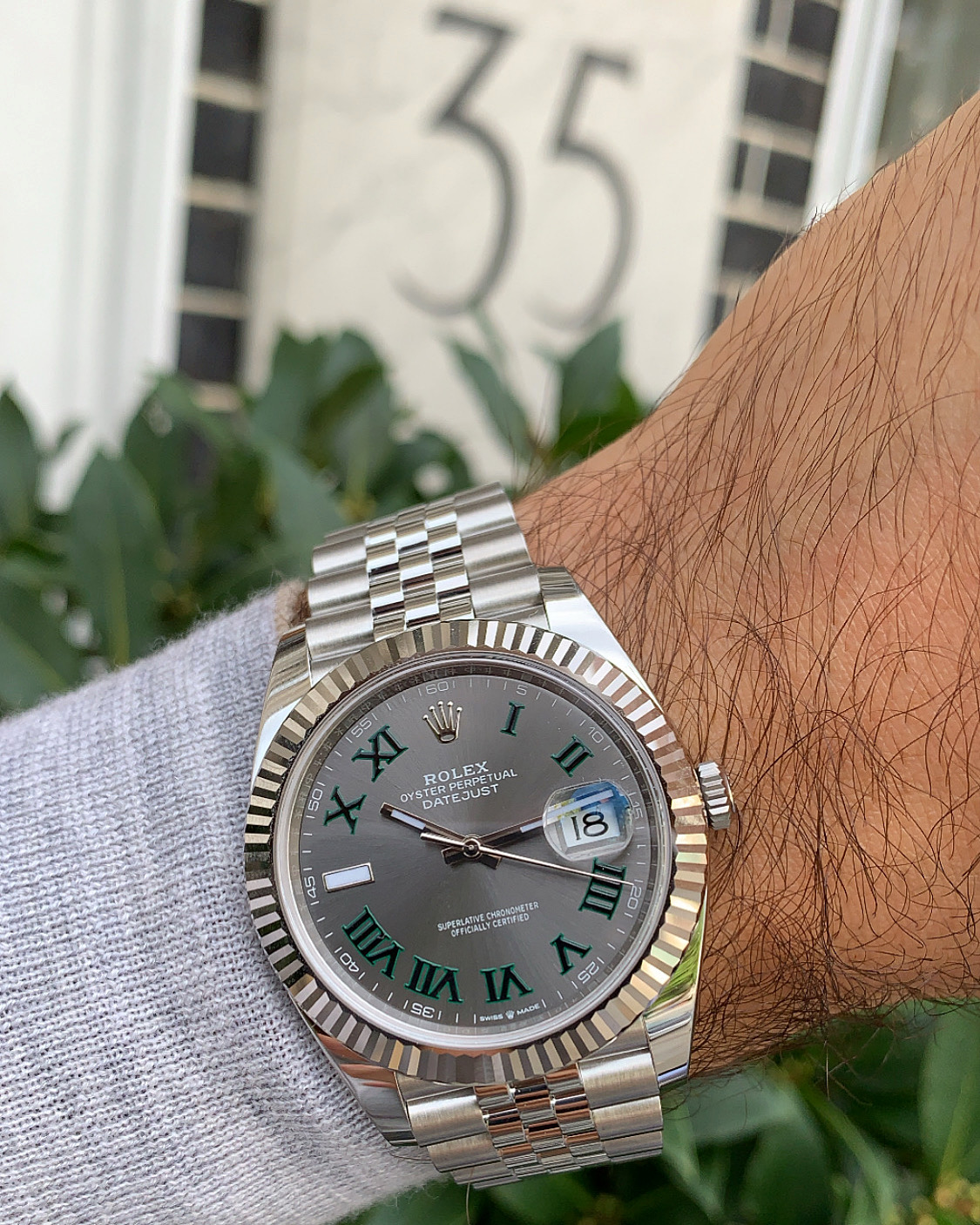 Datejust wimbledon on sale