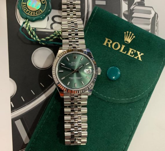 ROLEX DATEJUST 31MM NEW 2020 MINT GREEN 5