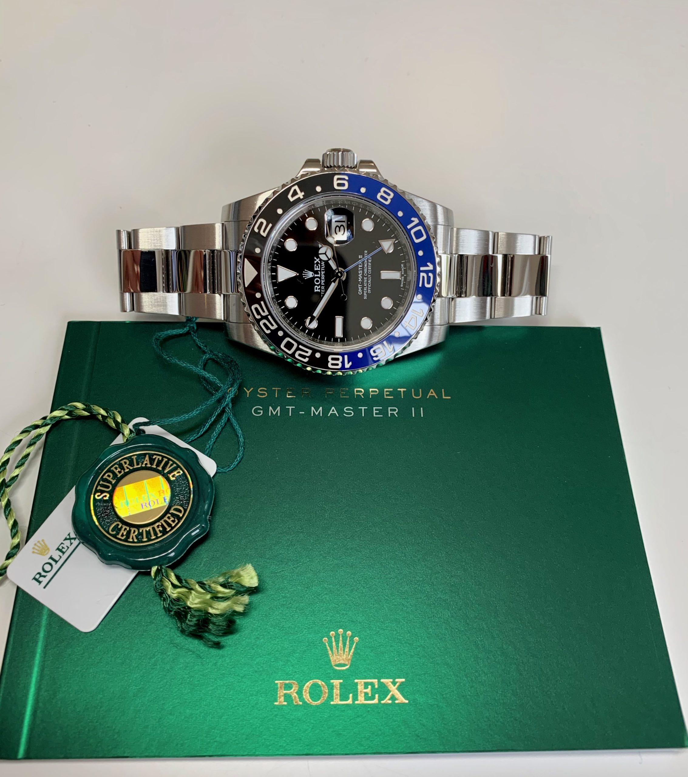 ROLEX GMT MASTER BLUE AND BLACK BEZEL 116710BLNR - Carr Watches