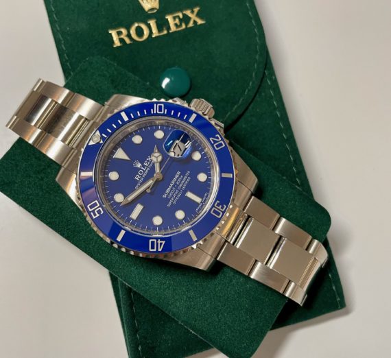 ROLEX SUBMARINER 18CT WHITE GOLD BLUE DIAL 116619LB 11