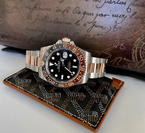 A 2021 ROLEX GMT MASTER  IN 18CT ROSE GOLD AND STEEL 4