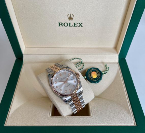 ROLEX DATEJUST 18CT ROSE GOLD AND STAINLESS STEEL MODEL 116231 2