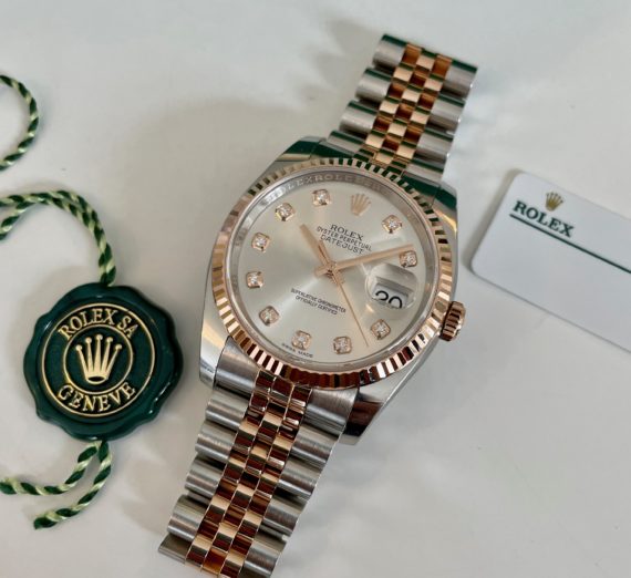 ROLEX DATEJUST 18CT ROSE GOLD AND STAINLESS STEEL MODEL 116231