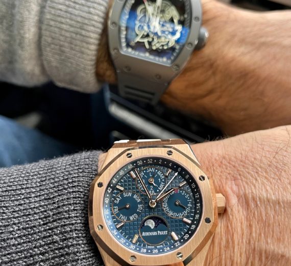 AUDEMARS PIGUET PERPETUAL CALENDAR IN ROSE GOLD MODEL 26574OR.OO.1220OR.02 3