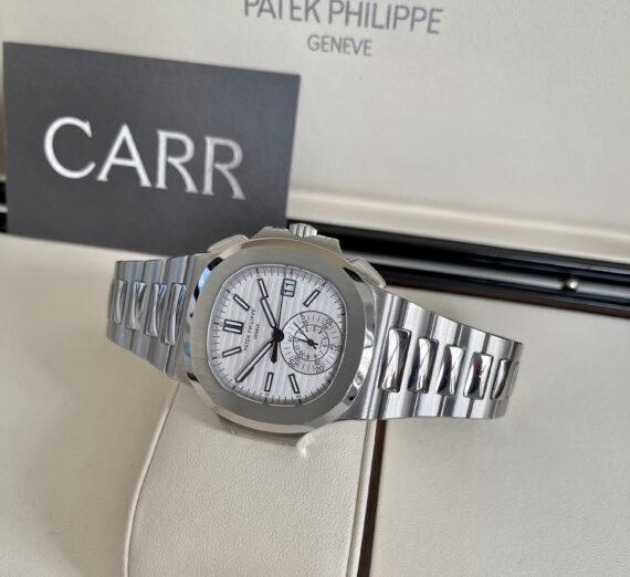 PATEK PHILIPPE NAUTLILUS CHRONO WHITE DIAL MODEL 5980/1A-019 12