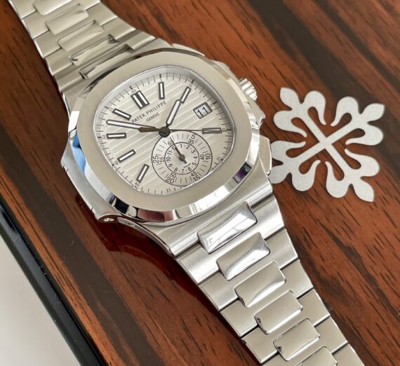 PATEK PHILIPPE NAUTLILUS CHRONO WHITE DIAL MODEL 5980/1A-019 14