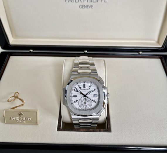 PATEK PHILIPPE NAUTLILUS CHRONO WHITE DIAL MODEL 5980/1A-019 16