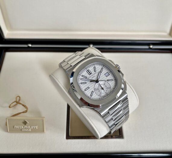 PATEK PHILIPPE NAUTLILUS CHRONO WHITE DIAL MODEL 5980/1A-019 6