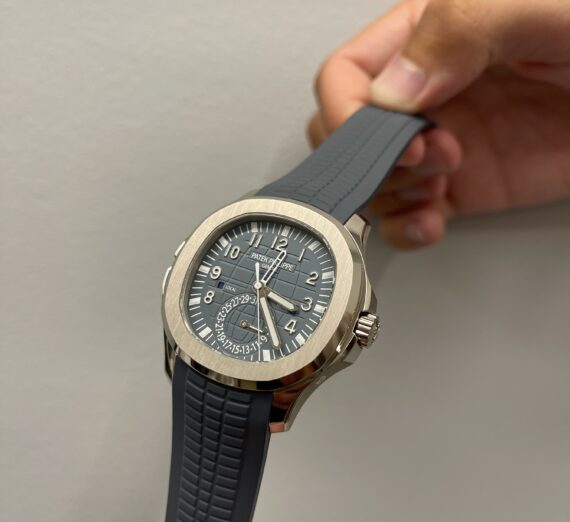 PATEK PHILIPPE AQUANAUT TRAVEL TIME IN WHITE GOLD MODEL 5164G-001 4